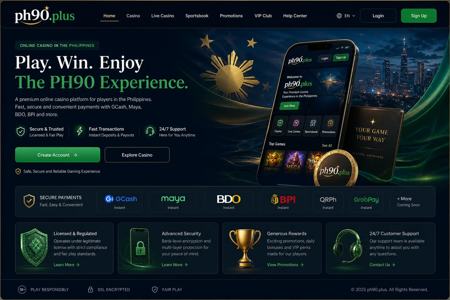 ph90.plus | Online Casino Philippines with GCash, Maya, BDO, BPI & More 57 ph90 home 5